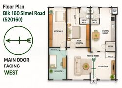 Blk 160 Simei Road (Tampines), HDB 4 Rooms #597595001